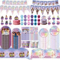 K&Katseye Birthday Decoration Party Supplie Kpop Birthday Fans Decor Gift Plate Cup Napkin Tablecoth Balloon Topper Baby Shower