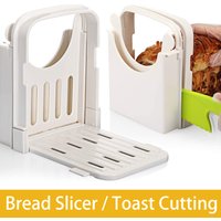 Foldable Toast Bread Slicer Adjustable Plastic Bread Cutting Tools Loaf Cheese Slicer Pastry Cutter Rack Kitchen Gadgets