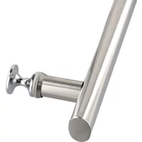 Home Renovation Shower Door Handle Garden Home 225*30mm Chrome Effect Easy To Fit Stainless Steel High Quality