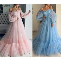 2026 Women's Elegant Wedding Dresses Party One Shoulder Long Sleeve Chiffon Midi Evening Dress Female Princess Backless Dress