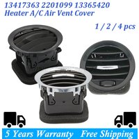 Car Interior Heater A/C Air Vent Cover Outlet Grille Black/Chrome For Opel ADAM CORSA D MK3 Vauxhall 13417363 2201099 13365420