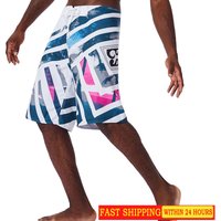 Men Beach Quick Drying Shorts Summer Mens Surf Beach Shorts Fast Dry Swim Trunks With Lining Bermuda Fitness Muscle Short Pants