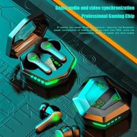 New N35 Gaming Earphones Wireless Headset LED Three-true Smart Screen Display Music Headphones Portable In-Ear Sport Earphones
