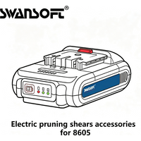 SWANSOFT 21V 2Ah Akku, Zubehör für elektrische Astschere, für Modell 8605
