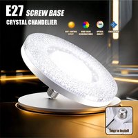 3 Color Crystal LED Bulb E27 Screw Socket Super Bright Eye Protection Energy Saving Light Home Living Room Bedroom Decor Lamp