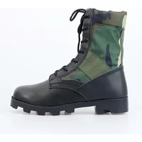 Men Boots High Top Panama Desert Army Green Outdoor Hiking Boots Camouflage Combat Outdoor Training Motorcycle Boots