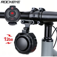 AliExpress Rockbye Bicycle Electric Bell Rechargeable MTB Scooter Road Bike Handlebar Horn 3 Modes Sound Alarm Ring Bell Cycling Accessorie