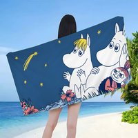 Cute M-Moomins Anime Beach Swimming Towel Soft Absorbent Washcloth Children's Gifts for Kids Travel Camping Gym