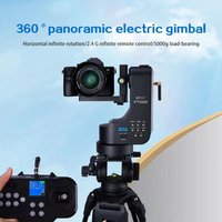ZIFON PT5000 Auto Motorized Rotating Panoramic Head Remote Control Pan Tilt Tripod Head Stabilizer for GOPRO DSLRS Cameras Photo