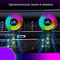 Magnetic RGB Car Air Vent Aromatherapy Light USB Rechargeable Sound Control Pickup Rhythm LED Atmosphere Lamp with APP Control