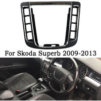 Car Gear Shift Knob Decorative Cover Gear Lever Panel For Skoda Superb 2009 2010 2011-2013 Auto Parts Shifting Handball Base