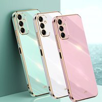 Luxury 6D Plating Case For Samsung Galaxy A25 A55 A15 A35 A33 A37 A57 A56 A36 A26 A16 A54 A34 A13 A32 A17 A24 5G 4G Soft Cover