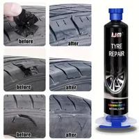 KJM New Tire Repair Kit Scratch Crack Filler Universal Adhesive Strong Bond Car Rim Seal Sole Waterproof Wear Resistant 50ml