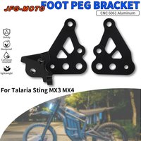 Foot Pegs Adjustable Bracket CNC Footrests Footpegs Motorcycles Accessories For Talaria Sting MX3 MX4 Electric Vehicle E-Bike