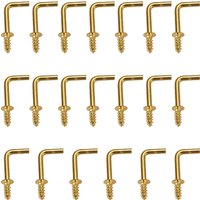 20Pcs L Style Photo Frame Hook Zinc Alloy Right Angle Screw Hooks Light Hook Dresser Cup Hook Photo Frame Hanger