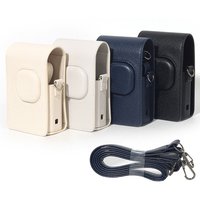 PU Leather Hybrid Instant Camera Storage Bag Shockproof Anti Scratch Carrying Case for Fujifilm instax mini LiPlay+