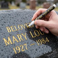 Fine Tip Wear-resistant Permanent Marker For Granite Marble Inscription Restoration Waterproof Marker Paint Pen For Tombstone