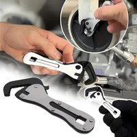 2in1 Pocket Adjustable Jaw Wrench High Hardness Steel Spanner For Nuts Pipes Bolts Household Automotive Mechanical Repair Work