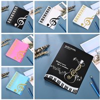 PP Guitar Sheet Music Book Folder A4 40 Pages Document Storage Organizer Storage Organizer Piano Paper Sheets Folder