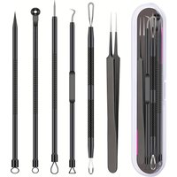 1/4/6pcsPimple Popper Tool Kit, Blackhead Remover Acne Needle Tools Set Removing Treatment Comedone Whitehead Popping Zit