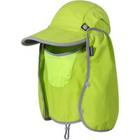 UPF 50+ Sun Hat Foldable with Face Mask Neck Cover, Lightweight Breathable Windproof Fishing Hat for Men Women OutdoorTravel