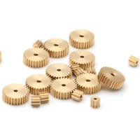 0.2M 0.8/1/2mm Brass Spur Gears 8/10/12/15/20/30/40/60 Teeth DIY Miniature Models MINI Car Model Parts