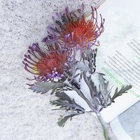 Artificial Flowers Short Branch Crab Claw 2 Fork Pincushion Valentine's Garland Yard Home Room Wedding Table Decora Fake Plants