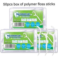 50/100/200pcs High Tensile Strength Dental Floss Pick Bow Shaped Super Thin Dental Floss Clean Teeth Interdental Oral Hygiene