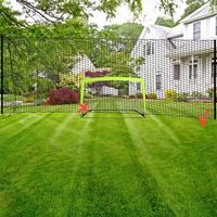 30x9.8ft Soccer Backstop Net Football Practice Sports Netting Ball Barrier Net Knotted PE Net For Basketball Volleyball Training