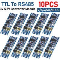 1-10PC TTL To RS485 Module Hardware Automatic Flow Control Module Serial UART Level Mutual Conversion Power Supply Module 3.3/5V