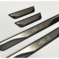 For MG4 EV 2024 welcome pedal decoration sticker plastic base threshold strip modified door anti stepping Car Accessories