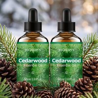 60ml CEDARWOOD ESSENTIAL OIL has deep nourishing moisturizing effects, making it suitable for massage, skin care, and hydration.