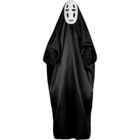 Spirited Away No Face Man Cosplay Costume Mask Gloves Set Anime Carnival Party Adult Costumes Masquerade Black Cloak Mask
