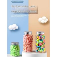Soundproof earplugs for student dormitory sleep, noise prevention, snoring prevention, bullet-shaped memory cotton, rebound, ski
