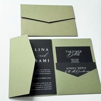 30pcs 18x13cm Green Envelopes for Wedding 250g Paper High-grade Card Invitation Small Business Stationery Supplies Storage Bag