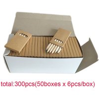 60/300/600/1200pcs (6pcs/box) Mini Colored Pencil Kawaii Kids Small Draw Pen Cute Wooden Pencil Set For School Supplies Gift