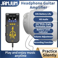 JAMJUM Guitar Mini Amplifier, Portable, Rotatable Audio Head, Rechargeable Battery for Guitar Practice