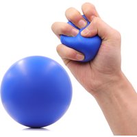 Hand Grip Strengthener & Massager Ball, Adult Therapy Rehab Gym Office Home Exercise Equipment, Soft Foam Stress Relief Gripper
