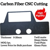 Custom CNC Carbon Fiber Plate Cutting Service Glossy Matte Twill Carbon Sheet Machining For FPV Drone Frame RC Robot Model OEM
