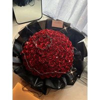 Eternal 99 Roses Bouquet for Engagement Proposal Girlfriend Best Friend Mom Holiday Birthday Gift Artificial Soap Flower