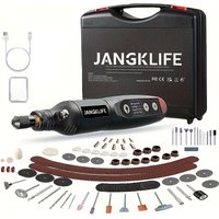 Zestaw narzędzi obrotowych bezprzewodowych USB JANGKLIFE do obróbki drewna, grawerowania, DIY, do biżuterii, metalu, szkła, mini wiertarka bezprzewodowa
