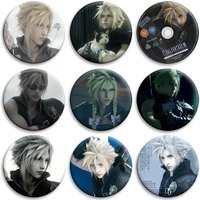 Final Fantasy VII Badge Cloud Strife Brooch Game Anime Collectible Pin on Backpack Decor Hat Clotes Accessories Gamer Fans Gifts