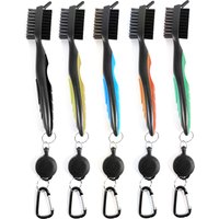 Golf Club Brush Golf Groove Cleaning Brush 2 Sided Golf Putter Wedge Ball Groove Cleaner Kit Cleaning Tool Gof Accessories