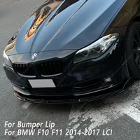 For Bmw F10 F11 LCI 3Pcs Front Bumper Lip Spoiler Splitter Diffuser 520i 520d 530i 530i 530d 535i 550i 550d 2013-2016 Tuning