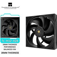 Thermalright TL-H12-X28 28mm thickness performance balanced fan three-phase six-pole motor ROYAL PRETOR series 12cm chassis fan