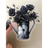 50Pcs Cool Rose Flower Sticker Pack Lush Flower Designs Aesthetic Sticker for Journals & Scrapbooking Art
