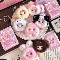 Genuine Nommi 100% Sweetness Blind Box Plush Kawaii Keychain Rabbit Mystery Desktop Decoration Surprise Cute Fantasy Kids Gifts