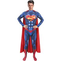 Classic Superman Adult Hero Costume Supergirl Bat Jumpsuit Adam Bodysuit for Halloween Cosplay Party Dress Up Outfits