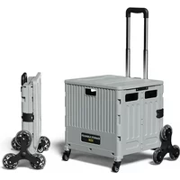 Quality Travel Bag Foldable Camping Home Storage Box Grocery Shopping Cart Portable Folding Shopping Cart Outdoor Trolley