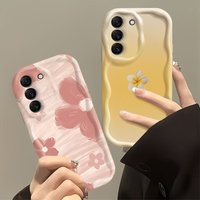 Gradient Chrysanthemum Petal Pattern Case for Samsung Galaxy S26 S25 Ultra S24 FE S23 Plus S22 A56 A36 A16 A17 A37 A57 A55 Cover